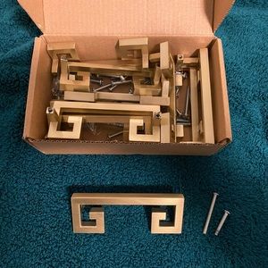 Gold Cabinet Drawer Handles 3/4”